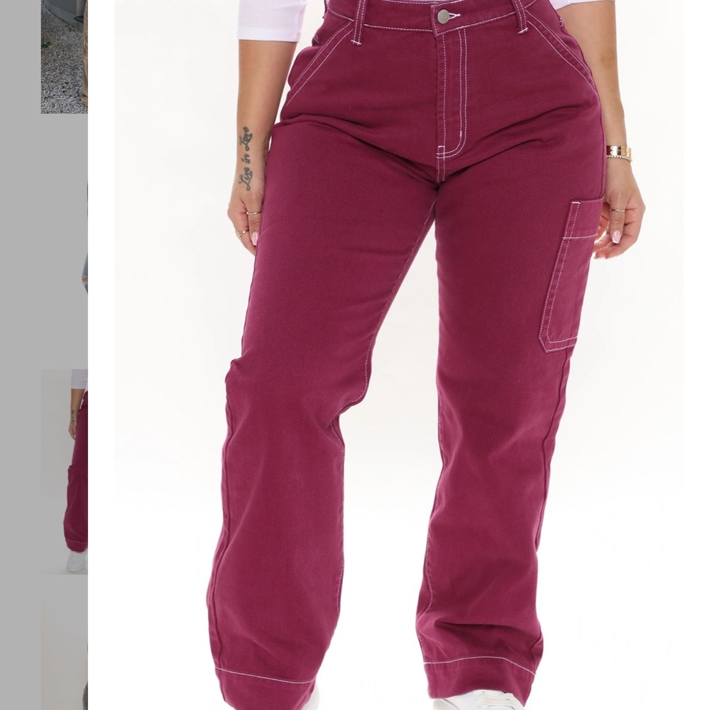 NWT pink cargo pants